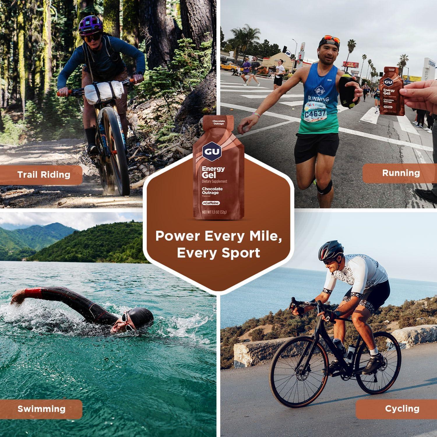 imageGU Energy Original Sports Nutrition Energy Gel Strawberry Banana 24 Count BoxChocolate Outrage