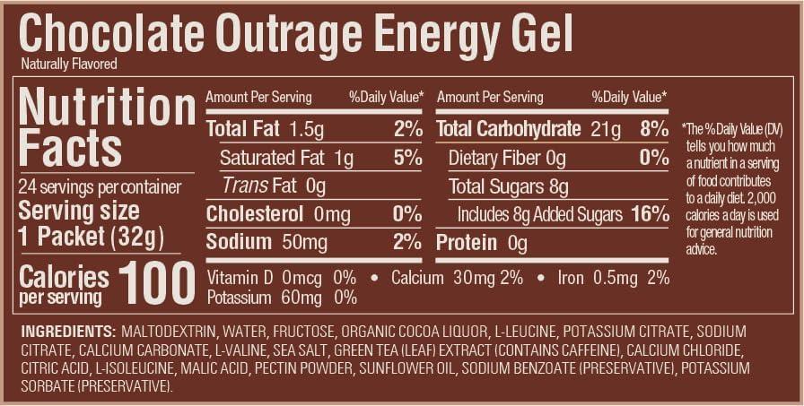 imageGU Energy Original Sports Nutrition Energy Gel Strawberry Banana 24 Count BoxChocolate Outrage