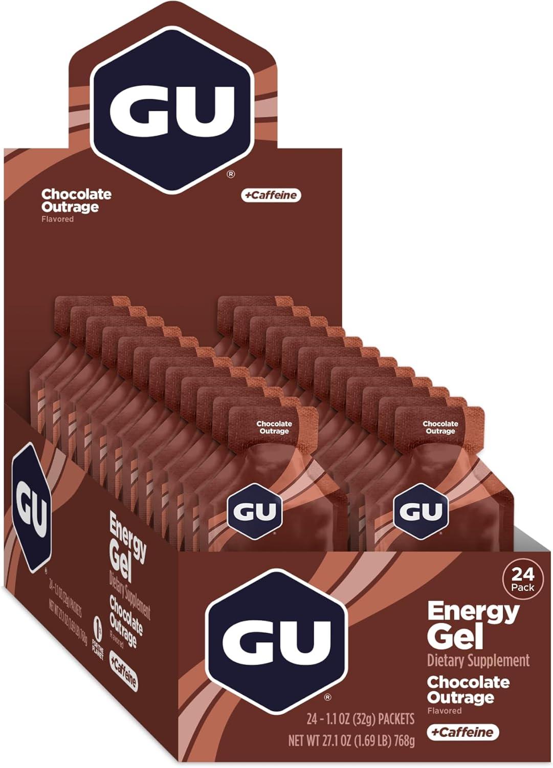 imageGU Energy Original Sports Nutrition Energy Gel Strawberry Banana 24 Count BoxChocolate Outrage