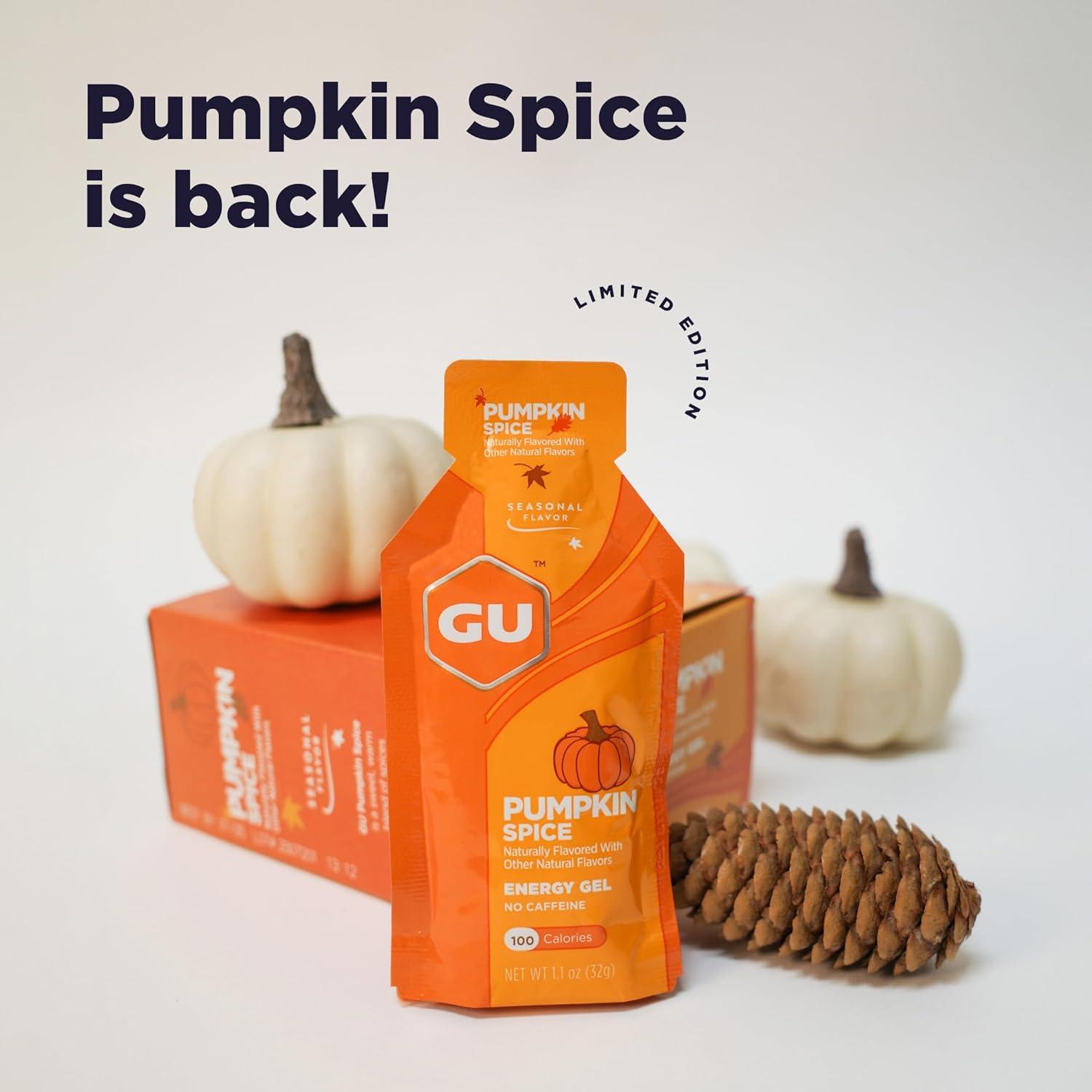 imageGU Energy Original Sports Nutrition Energy Gel Strawberry Banana 24 Count BoxPumpkin Spice