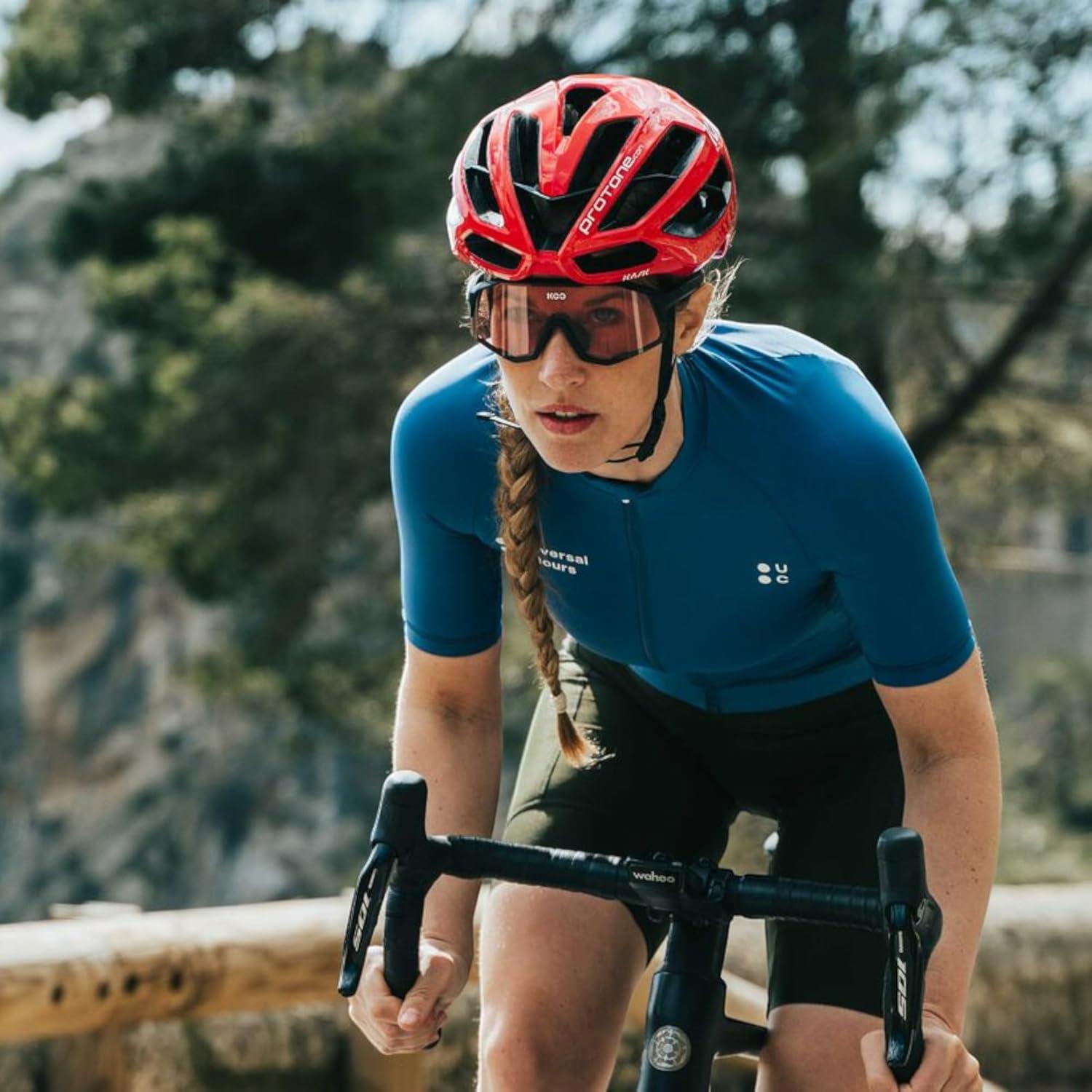 imageKASK Protone Icon Bike Helmet I Aerodynamic Road Cycling Mountain Biking ampamp Cyclocross HelmetRed