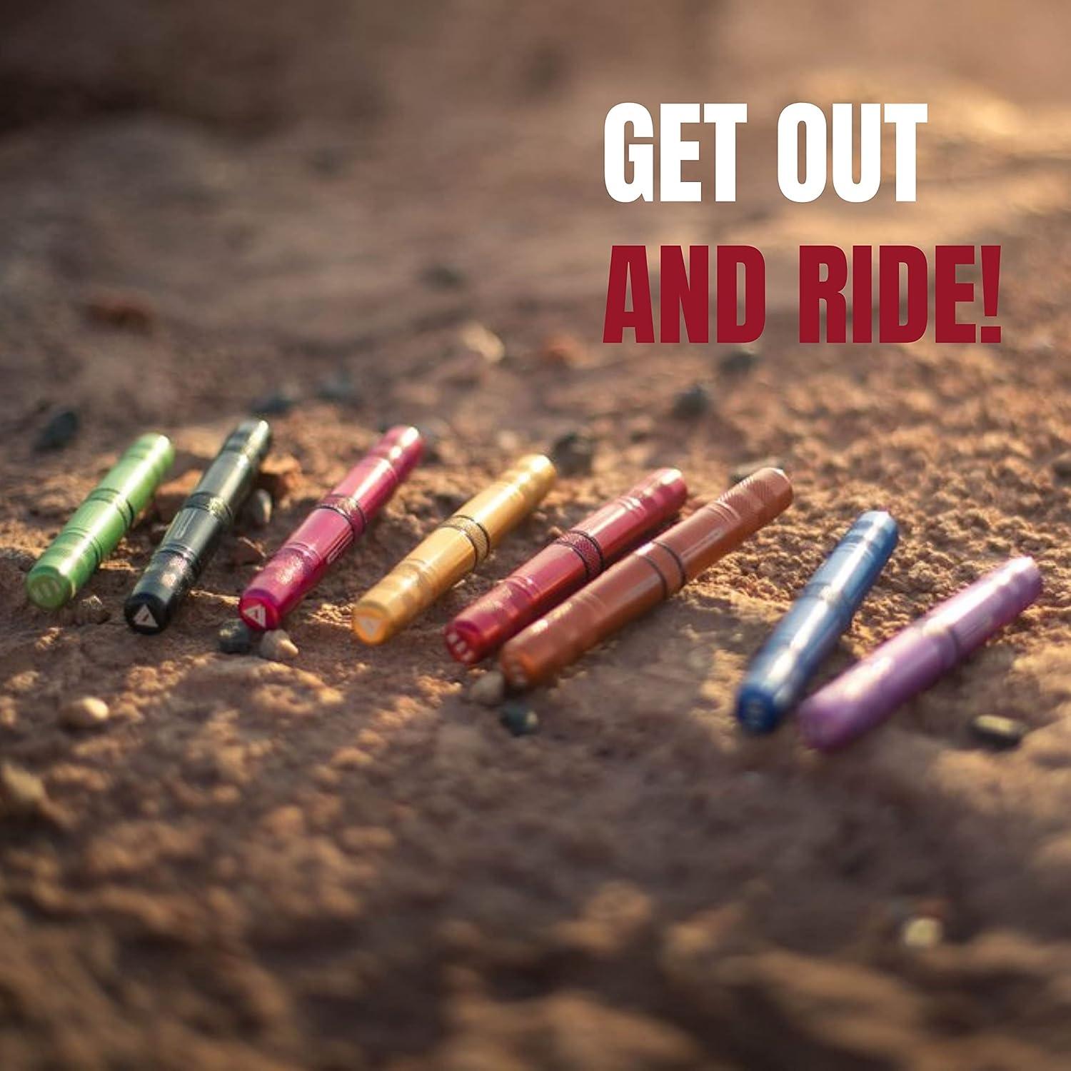 imageKOM Cycling Tubeless Tire Repair Kit for Bikes 8 Colors Fixes Mountain Bike and Road Bicycle Tire PuncturesPurple