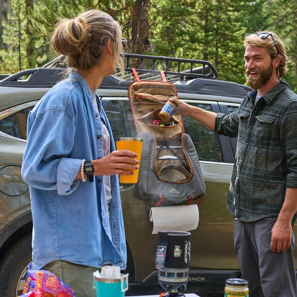 imageKelty Camp Galley Deluxe Camp Kitchen Organization Kit Deep Pockets Paper Towel Holder Zippered Compartments for Outdoor Cooking EssentialsDeluxe