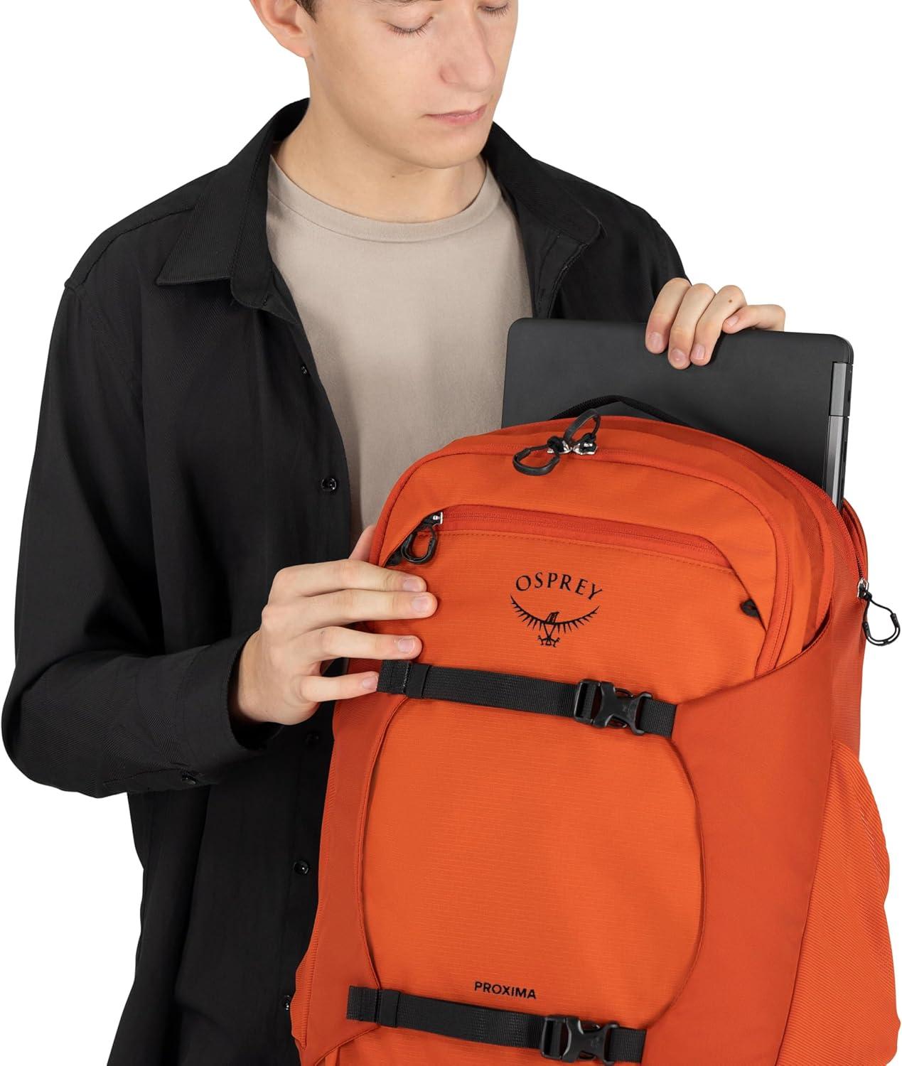 imageOsprey Proxima 30L Campus Laptop Backpack Organized Everyday Pack with Tech Storage Water Bottle Pockets and Comfortable Carry Perfect for School Commute and Travel BlackBlackCoal Grey