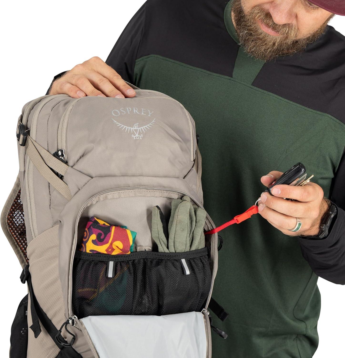 imageOsprey Raptor 10L Mens Biking Backpack with Hydraulics ReservoirFirestarter Orange