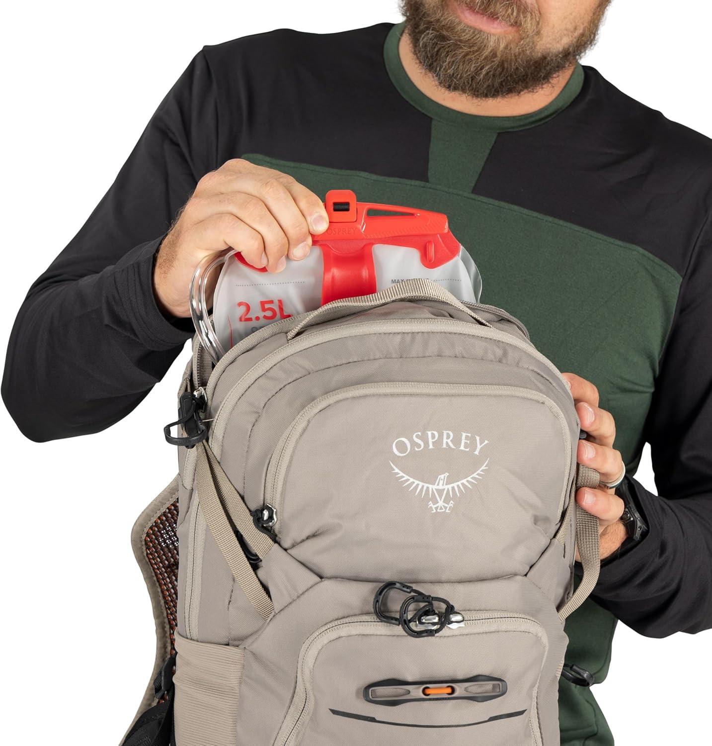 imageOsprey Raptor 10L Mens Biking Backpack with Hydraulics ReservoirFirestarter Orange