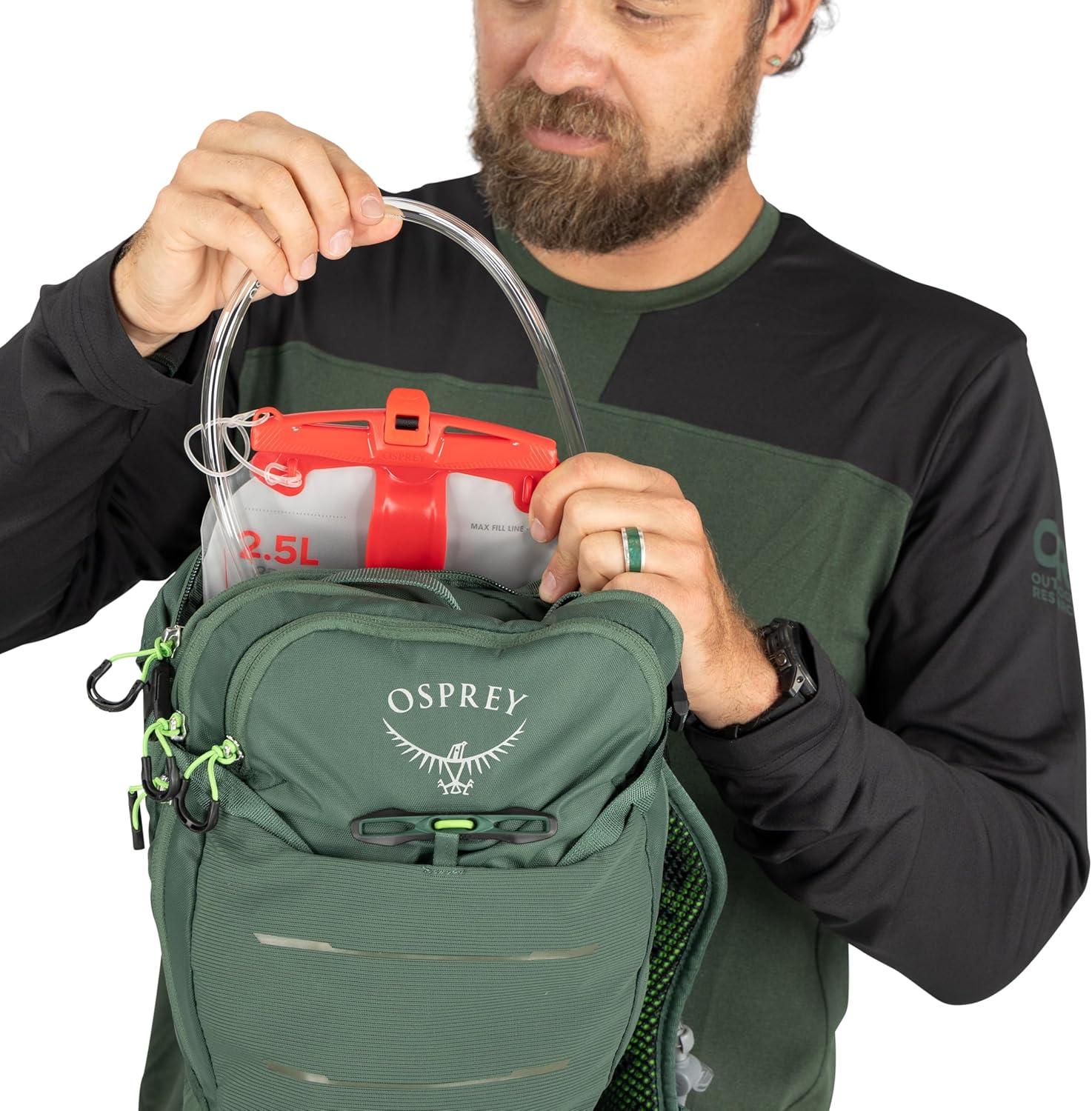 imageOsprey Raptor 10L Mens Biking Backpack with Hydraulics ReservoirPostal Blue