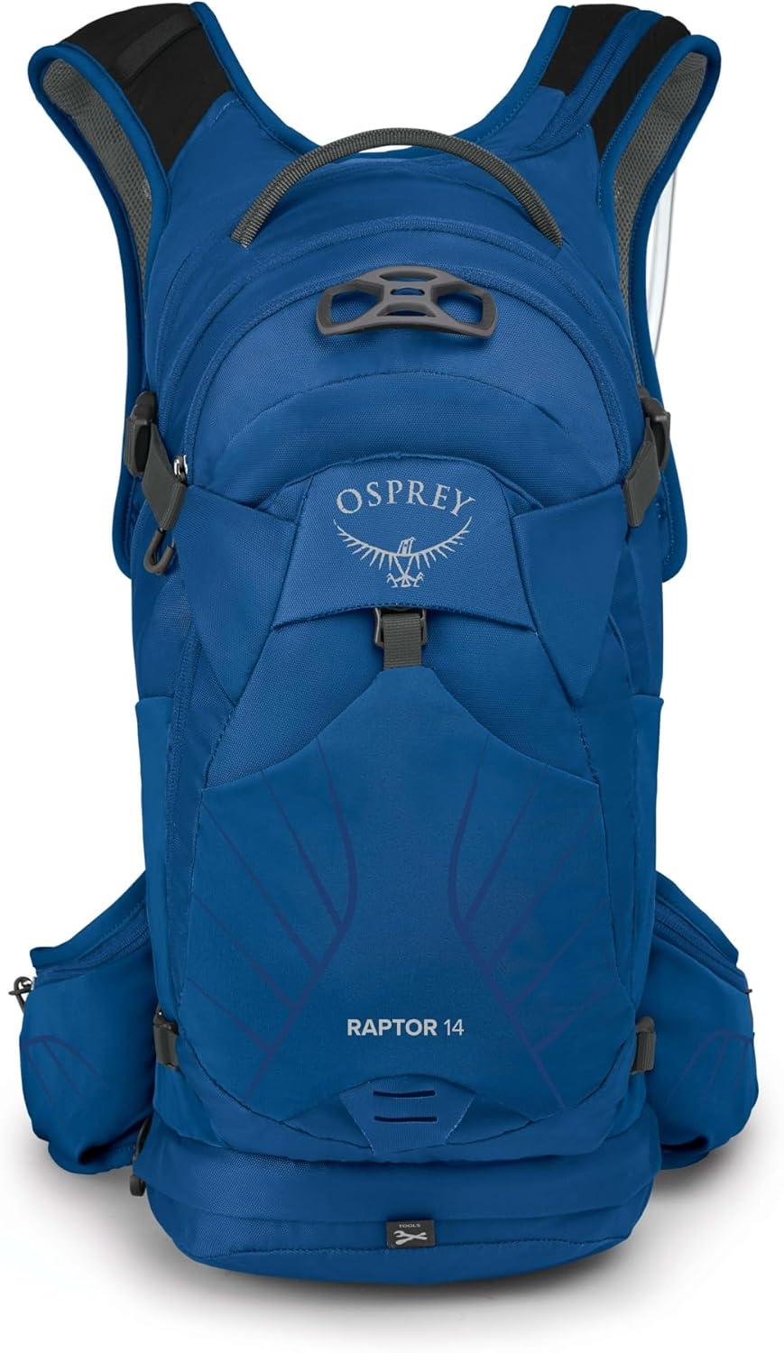 imageOsprey Raptor 10L Mens Biking Backpack with Hydraulics ReservoirPostal Blue