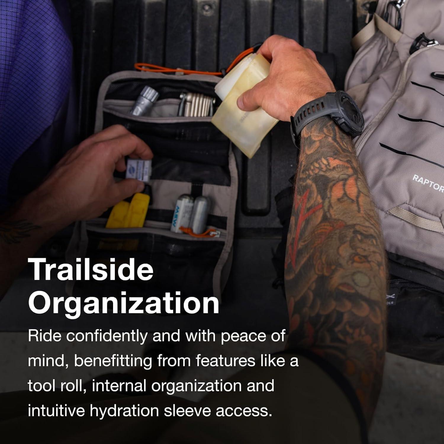 imageOsprey Raptor 10L Mens Biking Backpack with Hydraulics ReservoirPostal Blue