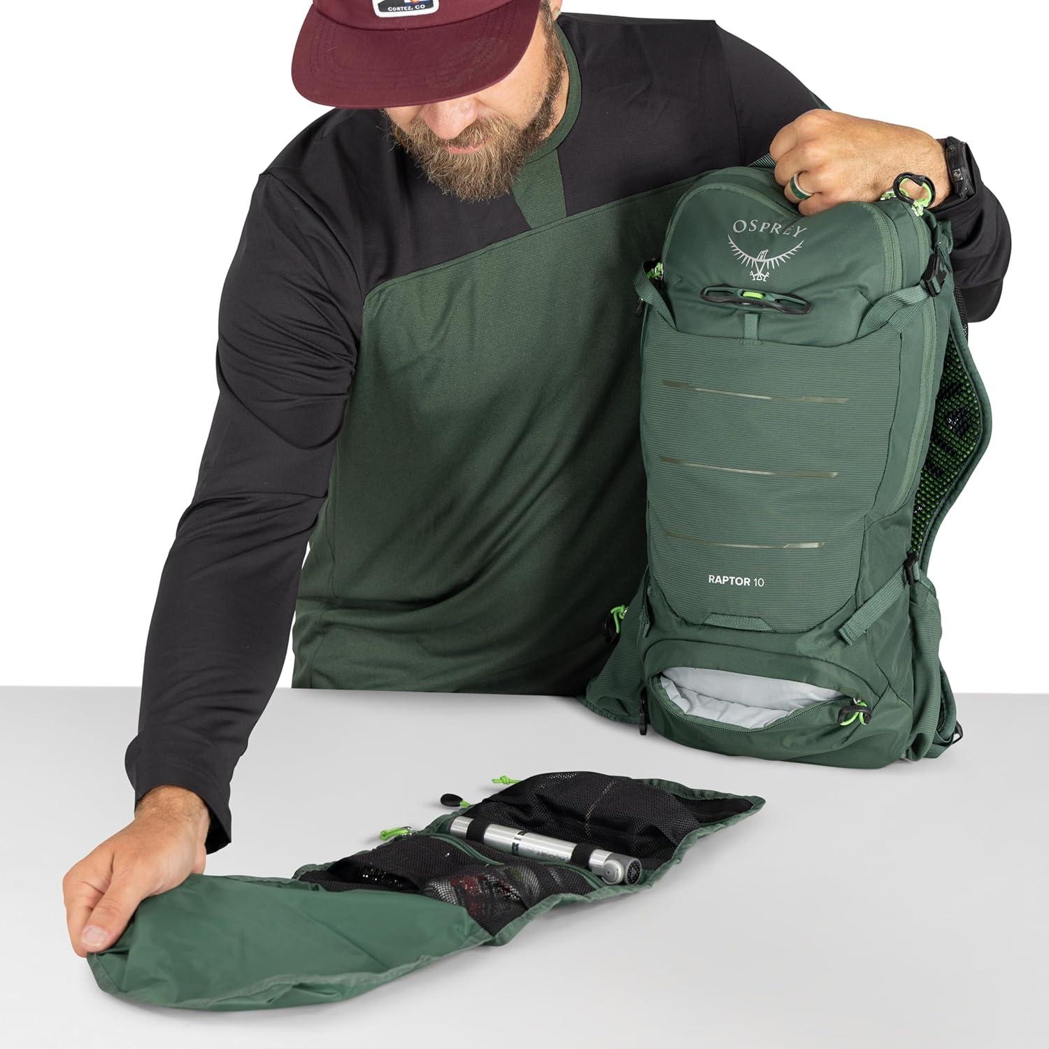 imageOsprey Raptor 10L Mens Biking Backpack with Hydraulics ReservoirPostal Blue