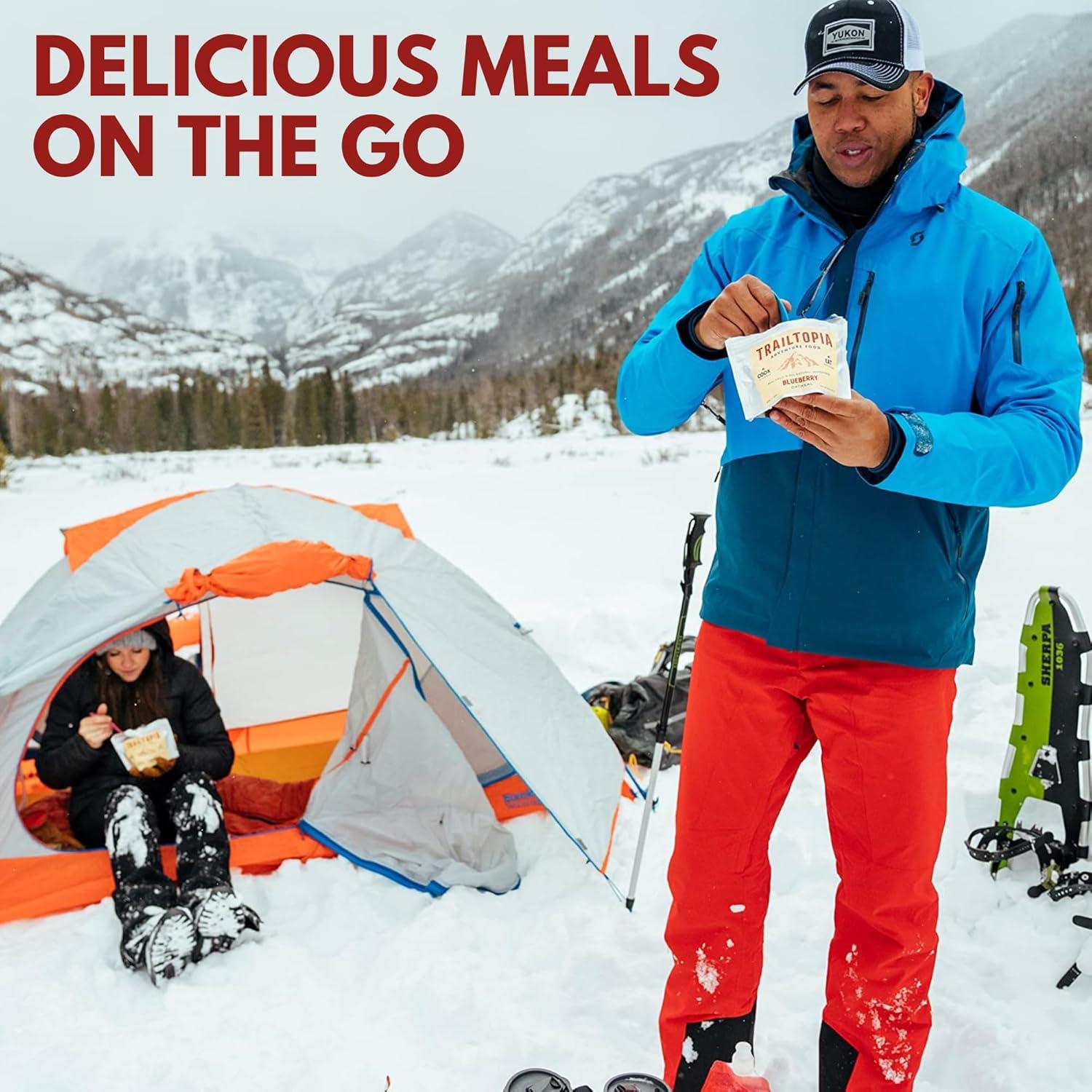 imageTrailtopia Chicken Stew with Noodles Freeze Dried Hiking Dinner Delicious Taste Quick ampamp Easy Prep Lightweight Perfect for Camping ampamp Backpacking High Energy Meals for Outdoor AdventuresSweet Potato Chili Mac