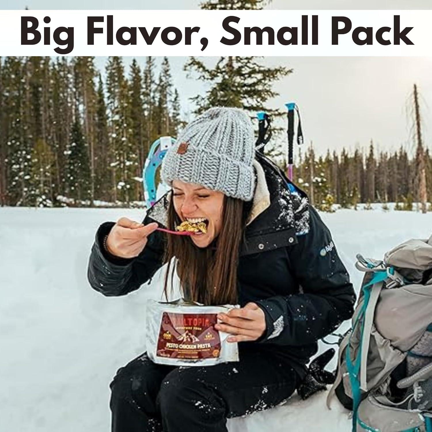 imageTrailtopia Chicken Stew with Noodles Freeze Dried Hiking Dinner Delicious Taste Quick ampamp Easy Prep Lightweight Perfect for Camping ampamp Backpacking High Energy Meals for Outdoor AdventuresSweet Potato Chili Mac
