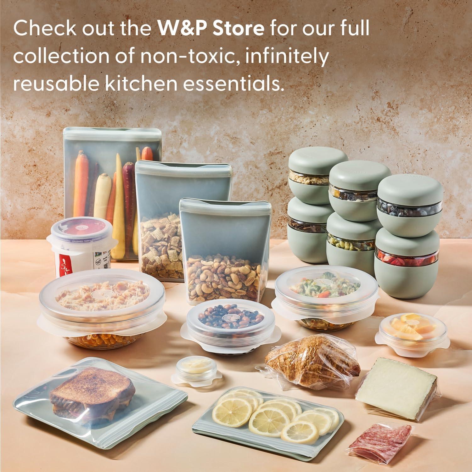 imageWampampP Porter Stainless Steel Utensils with Silicone Carrying Case Blush Spoon Fork ampamp Knife for Meals on the Go Portable and Compact SetBlush