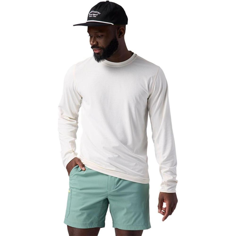 imageBackcountry Tahoe Sun LongSleeve Crew Shirt  MensEgret