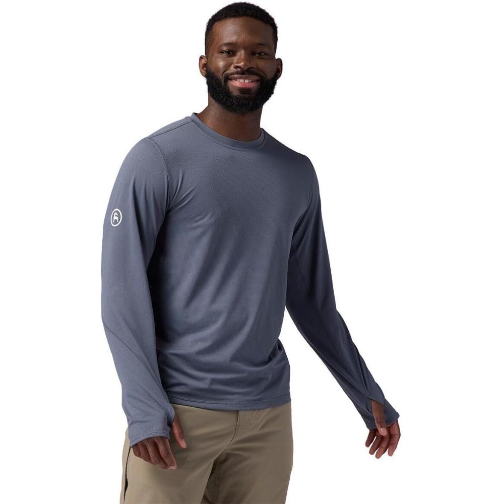 imageBackcountry Tahoe Sun LongSleeve Crew Shirt  MensTurbulence