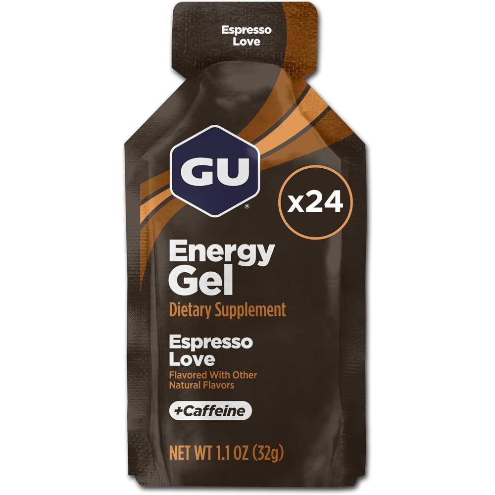 imageGU Energy Original Sports Nutrition Energy Gel Strawberry Banana 24 Count BoxEspresso Love