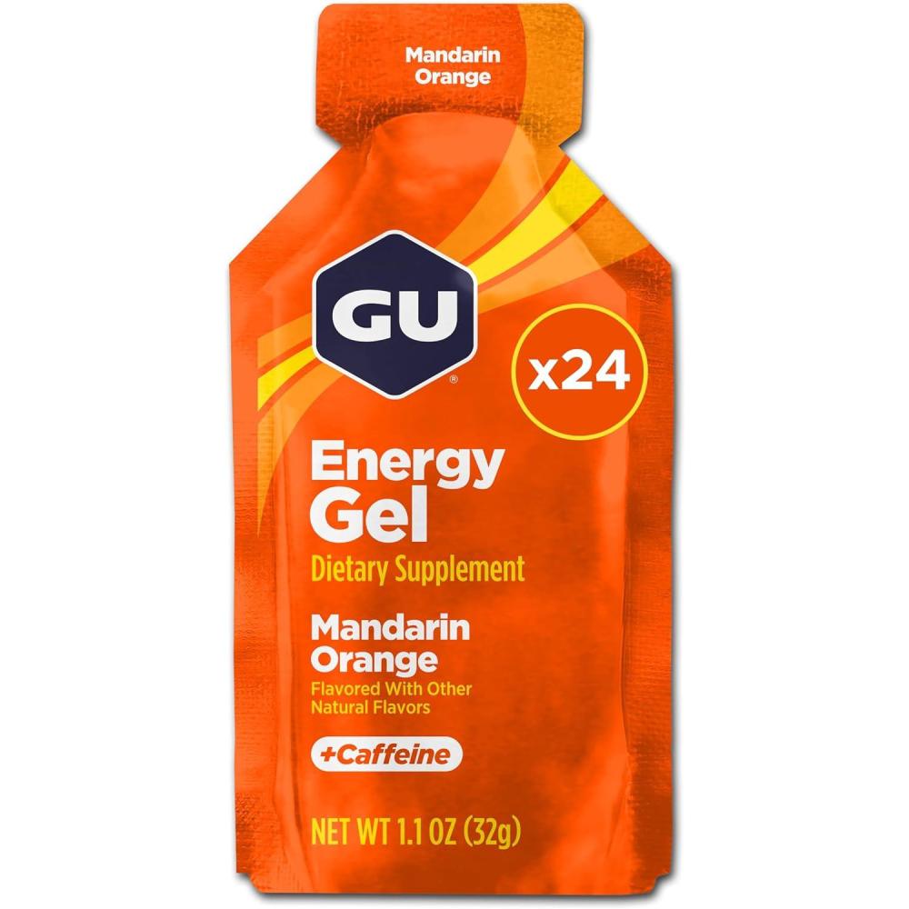 imageGU Energy Original Sports Nutrition Energy Gel Strawberry Banana 24 Count BoxMandarin Orange