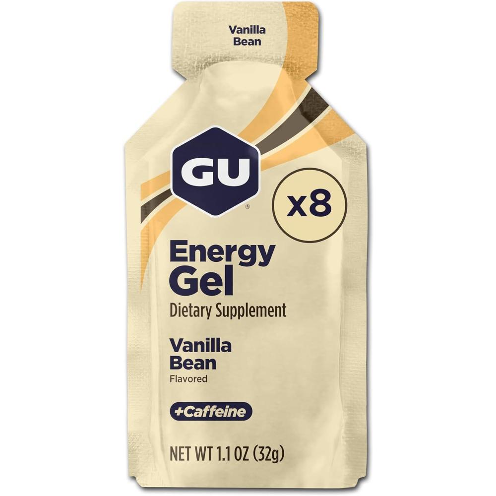 imageGU Energy Original Sports Nutrition Energy Gel Strawberry Banana 24 Count BoxVanilla Bean