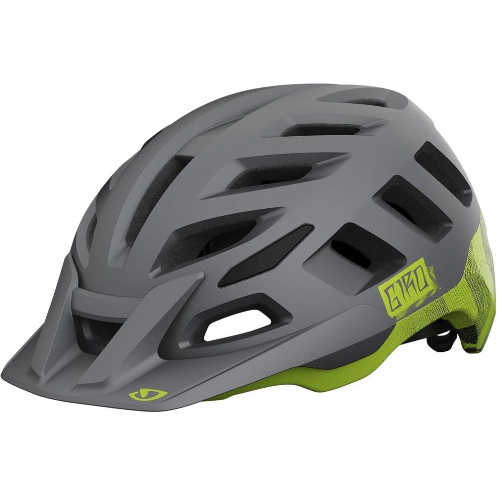 imageGiro Radix MIPS Adult Dirt Bike HelmetMatte Metallic BlackAno Lime