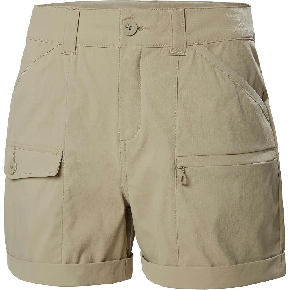 imageHellyHansen Womens Maridalen Hiking Short UPF 40 Mountain Short Multiple Colors757 Pebble