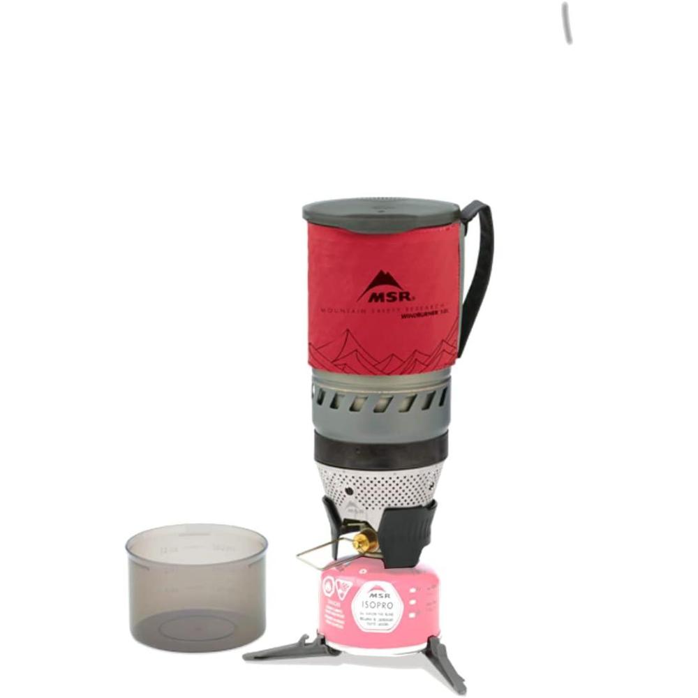 imageMSR WindBurner Personal Windproof Camping and Backpacking Stove SystemRed