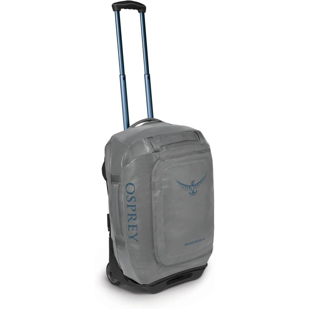 imageOsprey Transporter 40L Wheeled Travel Duffel Bag Venturi BlueSmoke Grey