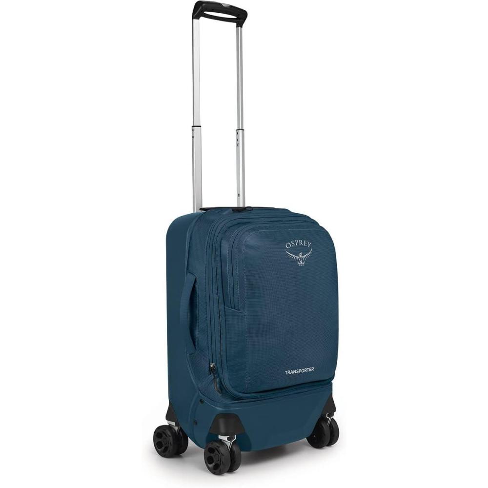 imageOsprey Transporter Hybrid Carry On Luggage 4 Spinner Wheels 22quot36L BlackVenturi Blue