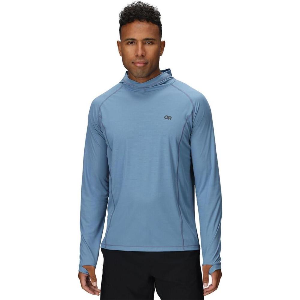 imageOutdoor Research Mens Echo Hoodie  Lightweight UPF 15 Sun Shirt MoistureWicking Odor Control BreathableOlympic