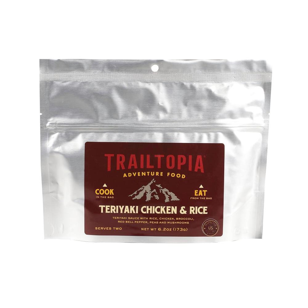 imageTrailtopia Chicken Stew with Noodles  Freeze Dried Hiking Dinner  Delicious Taste  Quick ampamp Easy Prep  Lightweight  Perfect for Camping ampamp Backpacking  High Energy Meals for Outdoor AdventuresTeriyaki Chicken  Rice