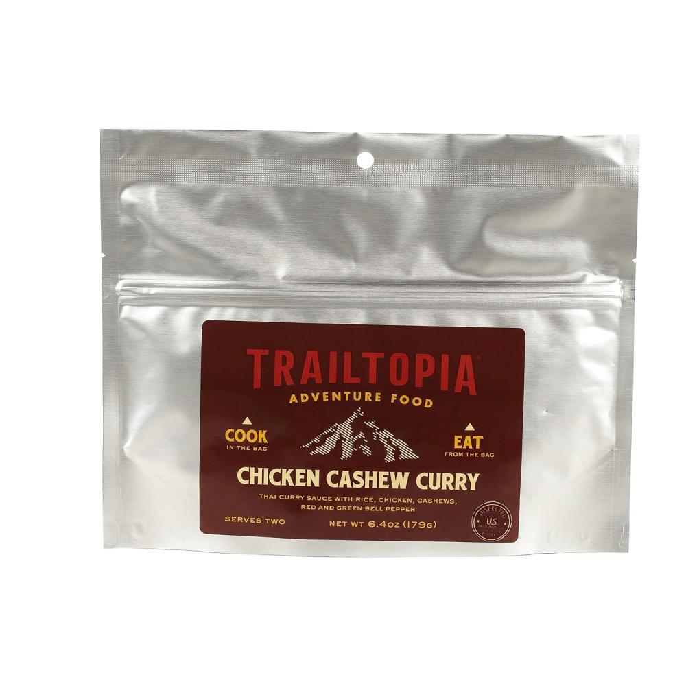imageTrailtopia Chicken Stew with Noodles  Freeze Dried Hiking Dinner  Delicious Taste  Quick ampamp Easy Prep  Lightweight  Perfect for Camping ampamp Backpacking  High Energy Meals for Outdoor AdventuresChicken Cashew Curry