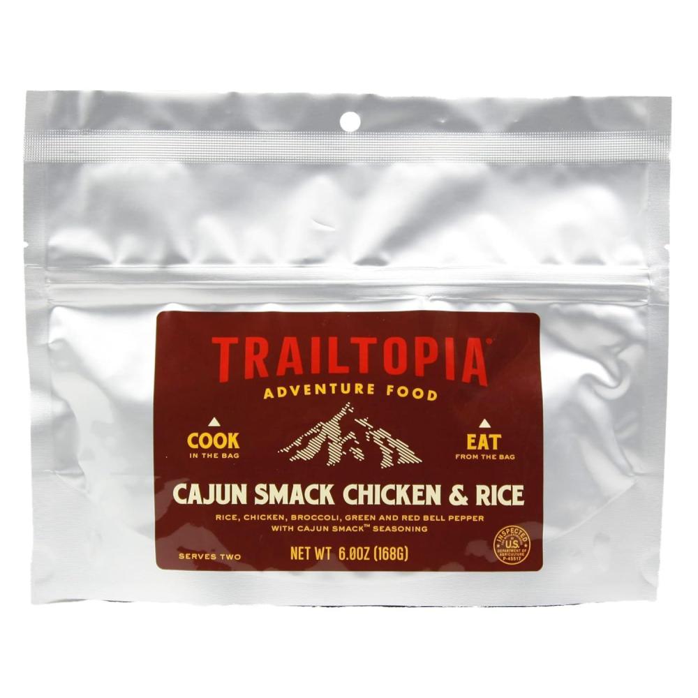 imageTrailtopia Chicken Stew with Noodles  Freeze Dried Hiking Dinner  Delicious Taste  Quick ampamp Easy Prep  Lightweight  Perfect for Camping ampamp Backpacking  High Energy Meals for Outdoor AdventuresCajun Smack Chicken  Rice