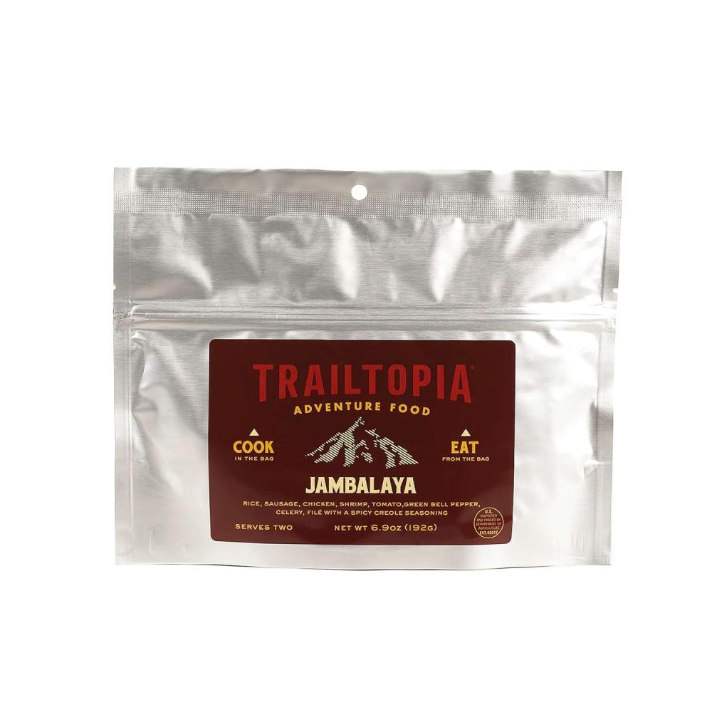imageTrailtopia Chicken Stew with Noodles  Freeze Dried Hiking Dinner  Delicious Taste  Quick ampamp Easy Prep  Lightweight  Perfect for Camping ampamp Backpacking  High Energy Meals for Outdoor AdventuresJambalaya