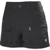 Helly-Hansen Womens Maridalen Hiking Short, UPF 40+ Mountain Short, Multiple Colors(980 Ebony)