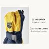 Hestra Baby Zip Long Mitt (Child 1-9yrs) | Waterproof, Insulated Mittens for Toddlers & Kids for Winter & Playing in The Snow(Dark Navy/Yellow)