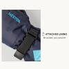 Hestra Gauntlet CZone Junior Mitt (Youth 4-13yrs) | Waterproof, Insulated Kids Snow Mittens for Winter, Skiing & Playing in The Snow(Dark Navy / Turquise)