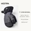 Hestra Gauntlet CZone Junior Mitt (Youth 4-13yrs) | Waterproof, Insulated Kids Snow Mittens for Winter, Skiing & Playing in The Snow(Grey/Black)