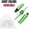 KOM Cycling Tubeless Tire Repair Kit for Bikes 8 Colors! Fixes Mountain Bike and Road Bicycle Tire Punctures(Green)