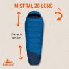 Kelty Sleeping-Bags Kelty Mistral Synthetic Camping Sleeping Bag(Dark Blue / Pageant Blue)