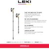 LEKI Cressida AS Aluminum Adjustable Lightweight Walking Poles for Trekking & Hiking(Brown-Lightblue)