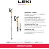 LEKI Cressida FX Carbon Collapsible Lightweight Walking Poles for Trekking & Hiking(Brown-Lightblue-Metallic)