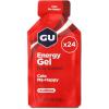 GU Energy Original Sports Nutrition Energy Gel, Strawberry Banana, 24 Count Box(Cola Me-Happy)