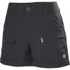 Helly-Hansen Womens Maridalen Hiking Short, UPF 40+ Mountain Short, Multiple Colors(980 Ebony)