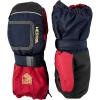 Hestra Baby Zip Long Mitt (Child 1-9yrs) | Waterproof, Insulated Mittens for Toddlers & Kids for Winter & Playing in The Snow(Dark Navy/Red)