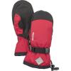 Hestra Gauntlet CZone Junior Mitt (Youth 4-13yrs) | Waterproof, Insulated Kids Snow Mittens for Winter, Skiing & Playing in The Snow(Red / Black)