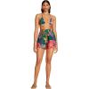 Vitamin A Women’s Swimwear The Getaway Short Swimsuit Cover Up(Painted Jungle)