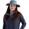 Women’s Solar Roller Sun Hat(White-rice Embroidery)