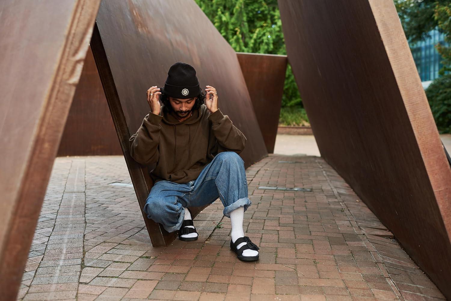 imageAstral Mens Webber Sandals Comfortable QuickDrying Water Slides for Water Sports Rafting ampamp Casual WearStealth Black