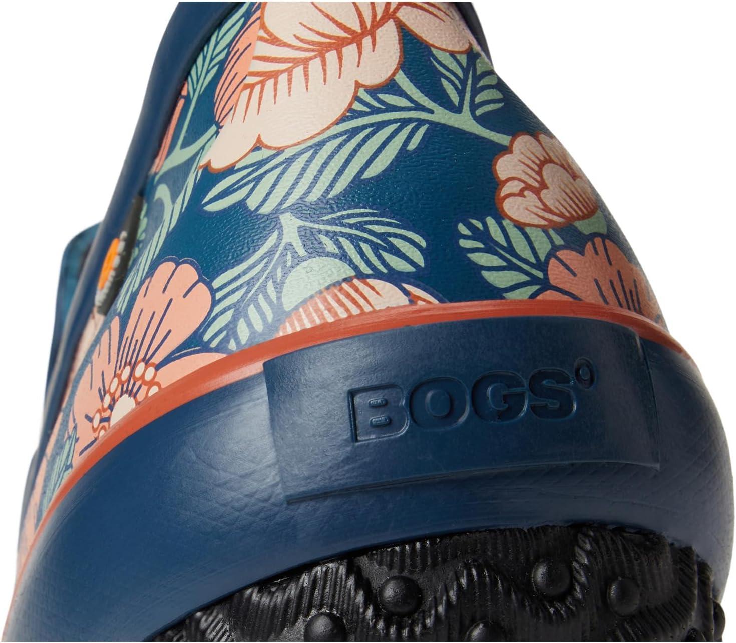imageBOGS Womens Patch Slip on Tapestry Floral Rain BootNavy Multi