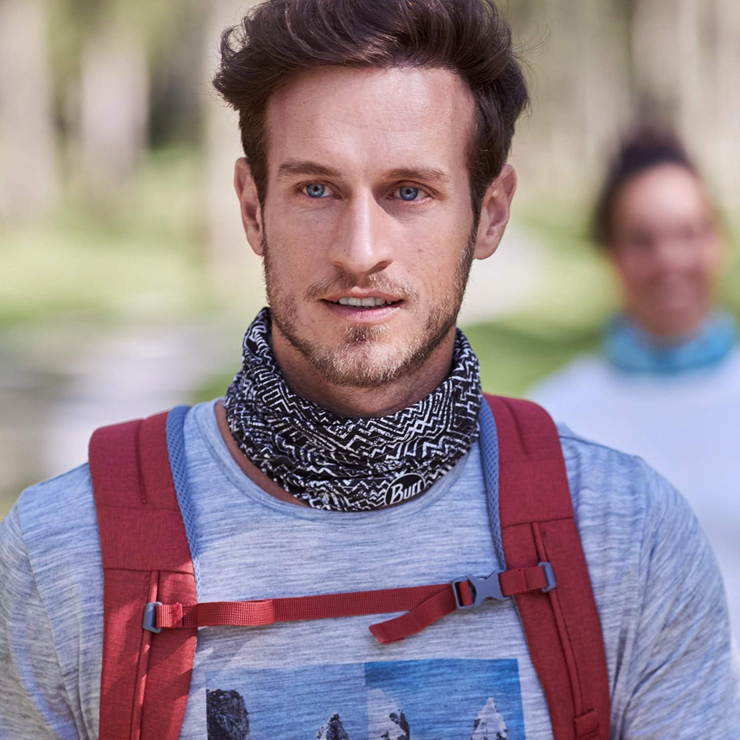 imageBUFF CoolNet UV Neck Gaiter UPF 50 Sun Protection Breathable Versatile Quick Dry Face Mask MultiColored Adult SizeWild Mutli