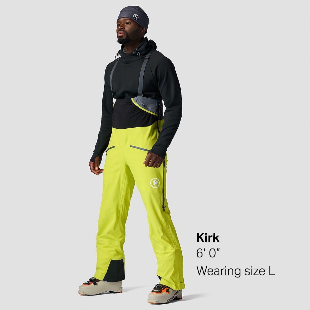 imageBackcountry GORETEX WINDSTOPPER Hybrid Touring Bib Pant MensLime Punch